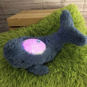Light up Stuffed Blue Whale Soft Plush Toy LED Night Lights Glow Soft Music Baby